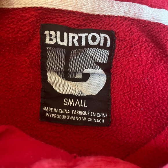BURTON | Youth Boys Sweatshirt Hoodie Red Size Small - Picture 3 of 8